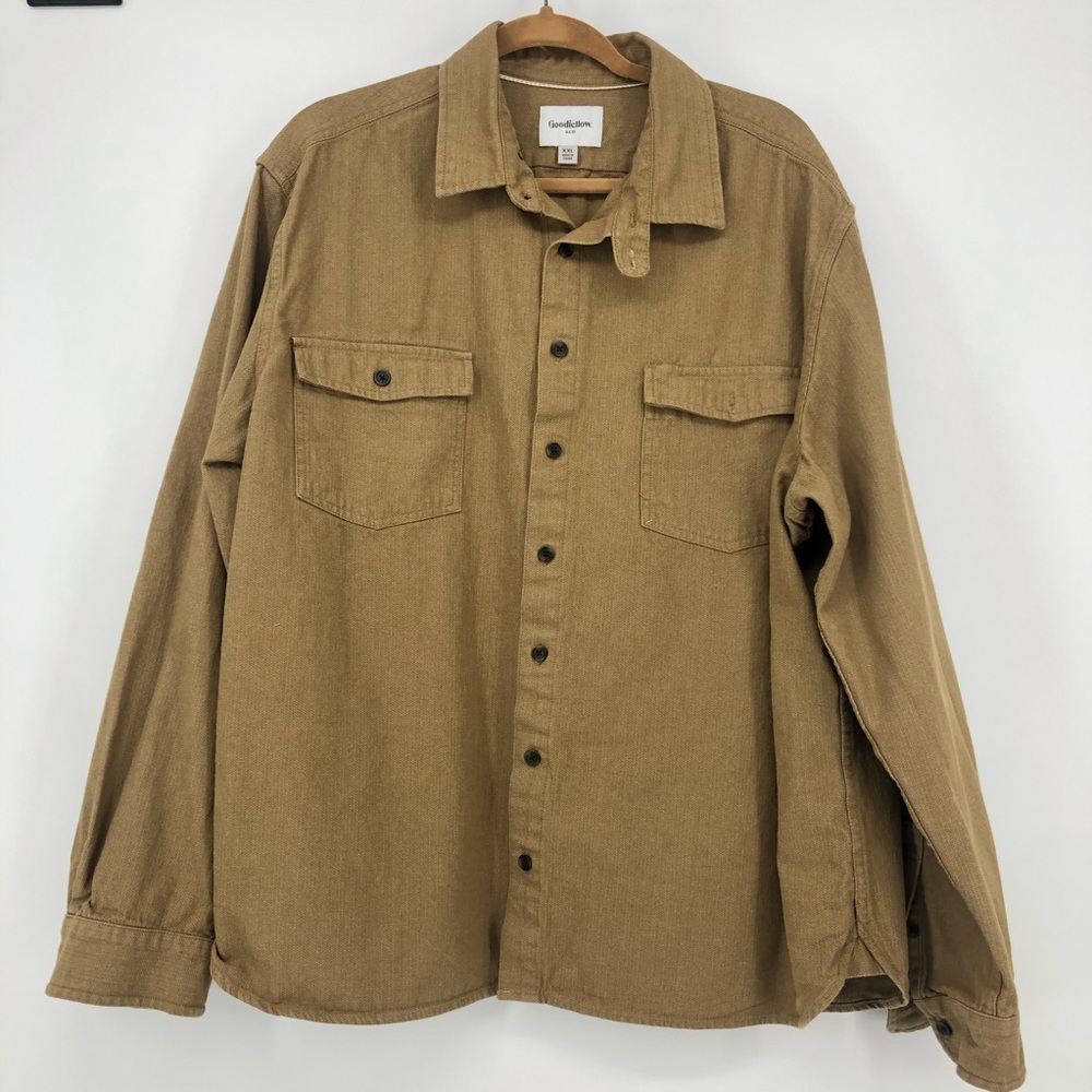 Goodfellow&Co Brushed Denim Casual Button Up Shirt